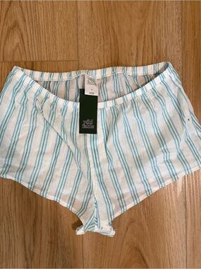 NWT Wild Fable Women's Blue Stripe Pajama shorts